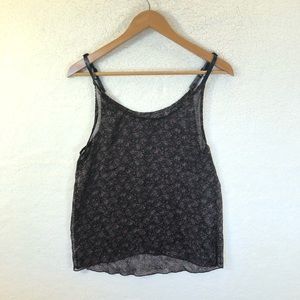 🌺Sheer floral chiffon tank🌺